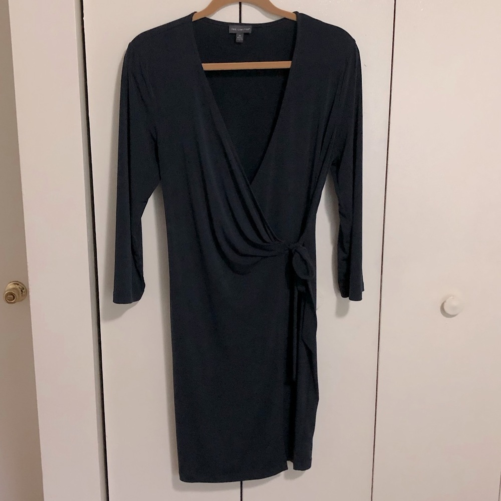 Navy Blue Limited Wrap Dress Size M